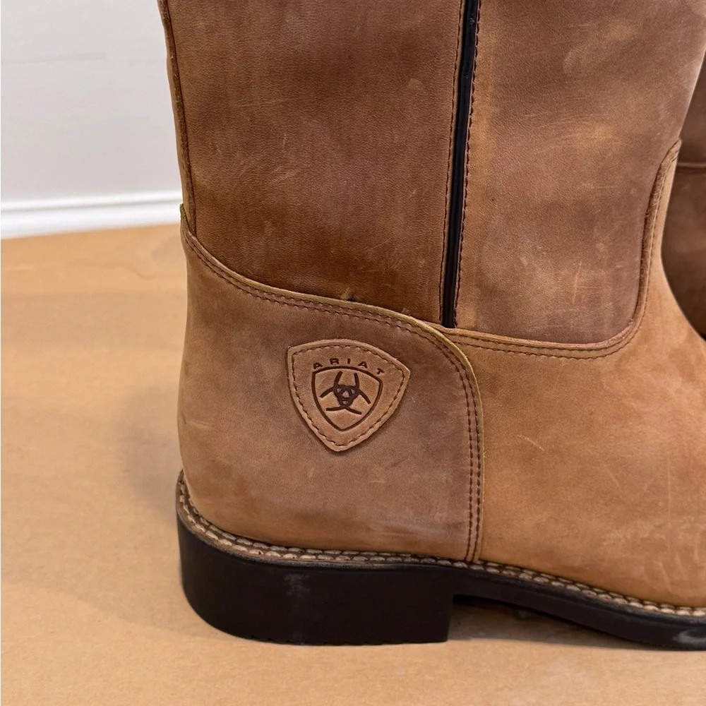 ARIAT KILLARNEY Women’s Brown Distressed‎ Suede High Western Boots Size 9